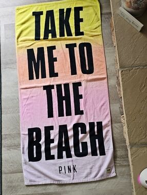 PINK Victoria's Secret Take Me To The Beach Ombre Towel